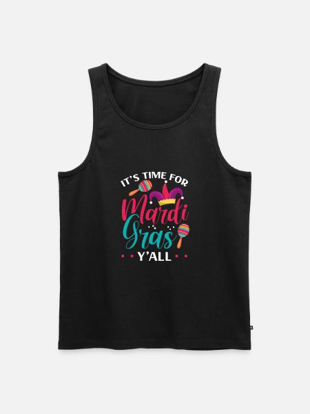 It's time for Carnival - Men's Premium Organic Tank Top - black