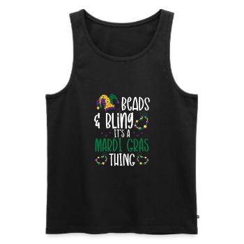 It's a carnival thing - Men's Premium Organic Tank Top - black - Front - Michal (187cm)