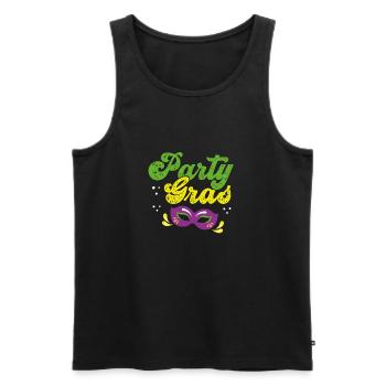 Party carnival - Men's Premium Organic Tank Top - black - Front - Michal (187cm)