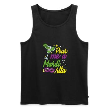 Gießen Sie Mir Eine Mardi Sita Ein - Männer Premium Bio Tank Top - Schwarz - Vorne - Michal (187cm)