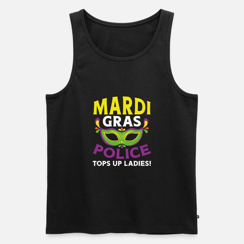 Karneval Polizei - Männer Premium Bio Tank Top - Schwarz