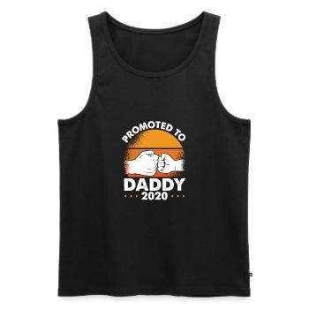Befördert Zu Papa 2020 Sonne - Männer Premium Bio Tank Top - Schwarz - Vorne - AI Model Male 178 light (178cm)