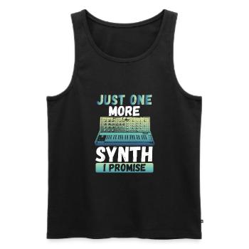Nur Noch Ein Synthesizer - Männer Premium Bio Tank Top - Schwarz - Vorne - Michal (187cm)