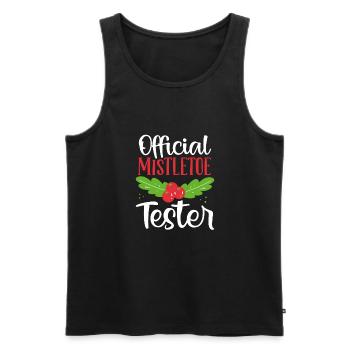 Offizieller Mistelzweig tester - Männer Premium Bio Tank Top - Schwarz - Vorne - Michal (187cm)
