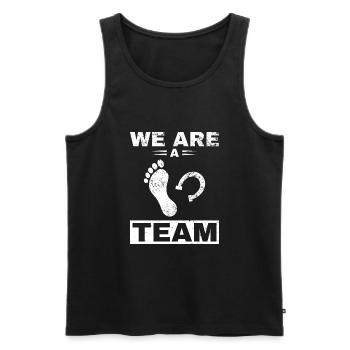 Pferd Reiter Reiten Pferde Liebe - Männer Premium Bio Tank Top - Schwarz - Vorne - Michal (187cm)
