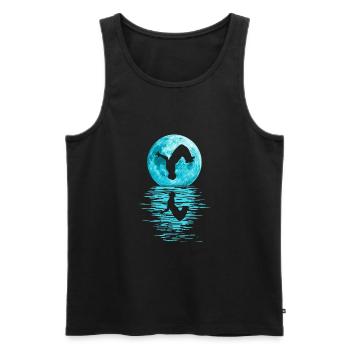 Parkour, Freerunning, Street Workout, Acrobatic - Männer Premium Bio Tank Top - Schwarz - Vorne - Michal (187cm)