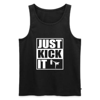 Kickboxer Martial Arts Kickboxing Kickboxen - Männer Premium Bio Tank Top - Schwarz - Vorne - Michal (187cm)