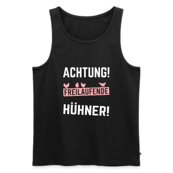 Poltern JGA Frauen Braut Junggesellenabschied - Männer Premium Bio Tank Top - Schwarz - Vorne - Michal (187cm)
