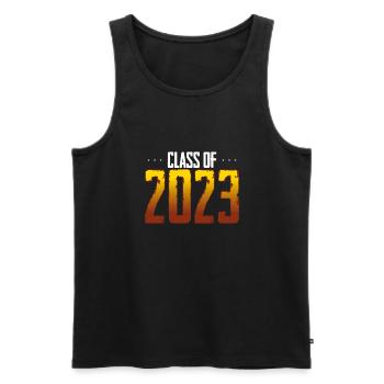 Class of 2023 - Men's Premium Organic Tank Top - black - Front - AI Model Male 178 light (178cm)