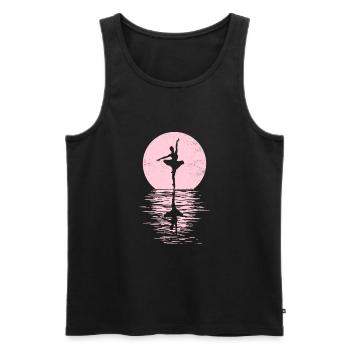 Ballet, Ballerine, Fille, Fille, Danse - Débardeur bio Premium Homme - noir - Devant - Michal (187cm)