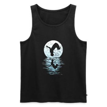 Parkour, Freerunning, Street Workout, Acrobatic - Männer Premium Bio Tank Top - Schwarz - Vorne - Michal (187cm)