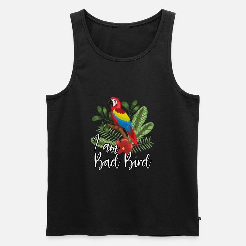 Ich Bin Ein böser Vogel - Männer Premium Bio Tank Top - Schwarz