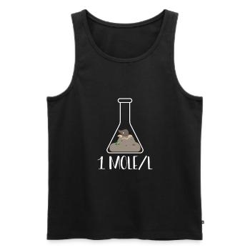 Ein Mol Pro Liter - Männer Premium Bio Tank Top - Schwarz - Vorne - Michal (187cm)