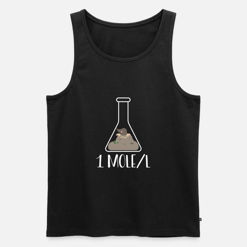 One mole per liter - Men's Premium Organic Tank Top - black