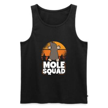 Vintage sun of the mole squad - Men's Premium Organic Tank Top - black - Front - AI Model Male 178 light (178cm)