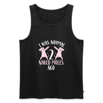 Two dabbing naked moles - Men's Premium Organic Tank Top - black - Front - Michal (187cm)