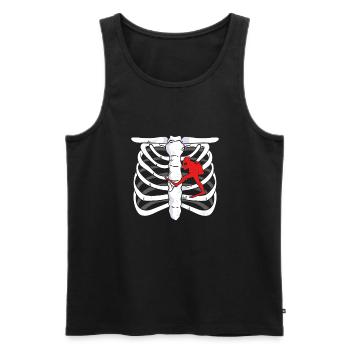 Lung of the diver - Men's Premium Organic Tank Top - black - Front - AI Model Male 178 light (178cm)