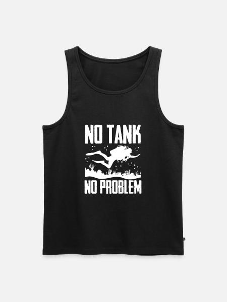 No tank No problem - Men's Premium Organic Tank Top - black