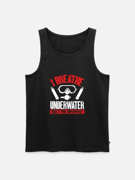 I underwater - Men's Premium Organic Tank Top - black