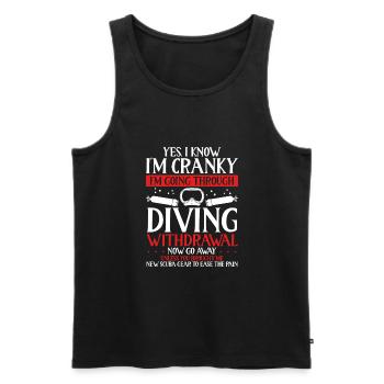 Yes, I know, I'm moody - Men's Premium Organic Tank Top - black - Front - AI Model Male 178 light (178cm)