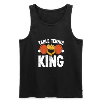 Table tennis king - Men's Premium Organic Tank Top - black - Front - Michal (187cm)