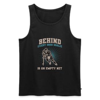 Eishockey Tormann Goalie , Eis Hockey - Männer Premium Bio Tank Top - Schwarz - Vorne - Michal (187cm)