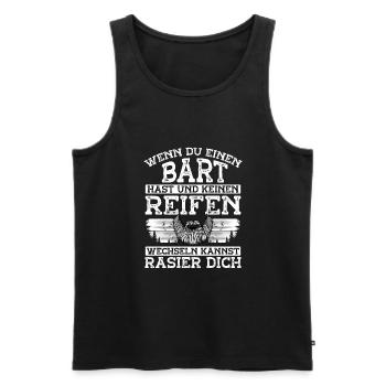 Wenn Sie Einen Bart Haben Und Nicht - Männer Premium Bio Tank Top - Schwarz - Vorne - Michal (187cm)