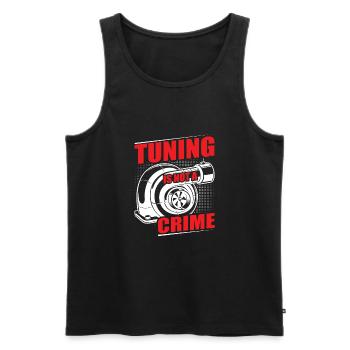 Car Tuner, Car Mechanic, Racing Car, Tuning - Men's Premium Organic Tank Top - black - Front - AI Model Male 178 light (178cm)