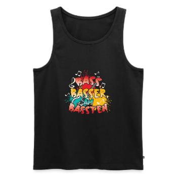 Bassisten, Bassgitarristen Gitarristen Bass - Männer Premium Bio Tank Top - Schwarz - Vorne - Michal (187cm)