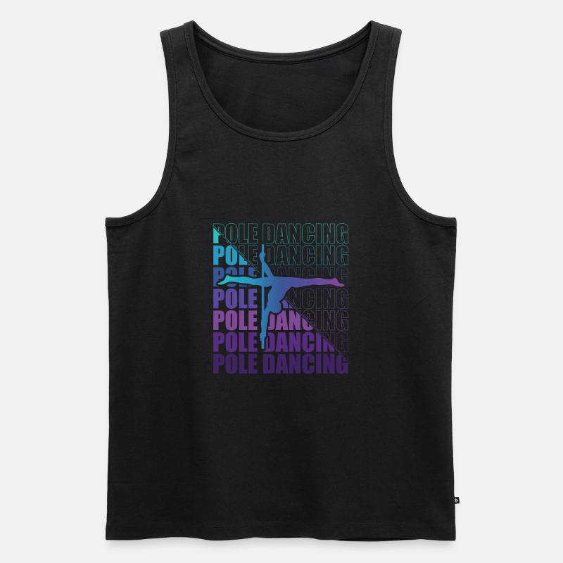 Pole Dance Dancer, Pole Dance, Pole Dancing - Men's Premium Organic Tank Top - black