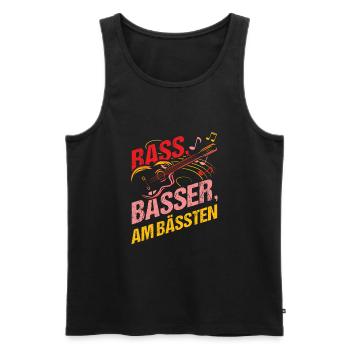 Bassisten, Bassgitarristen Gitarristen Bass - Männer Premium Bio Tank Top - Schwarz - Vorne - Michal (187cm)