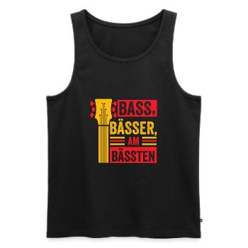 Bassisten, Bassgitarristen Gitarristen Bass - Männer Premium Bio Tank Top - Schwarz - Vorne - Michal (187cm)