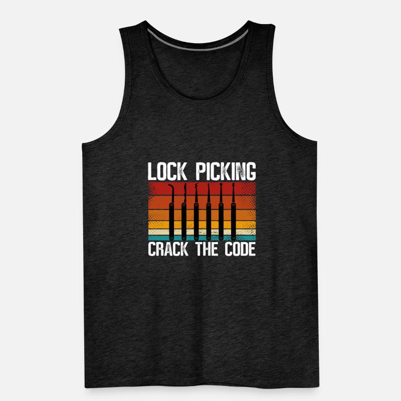 Lockpicking Knackt Den Code Männer Premium Bio Tank Top