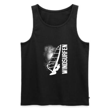 Windsurfen Surfer - Männer Premium Bio Tank Top - Schwarz - Vorne - Michal (187cm)