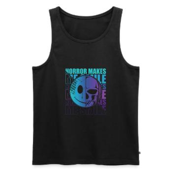 Zombie Horror Horror Film Festival + Halloween - Men's Premium Organic Tank Top - black - Front - AI Model Male 178 light (178cm)