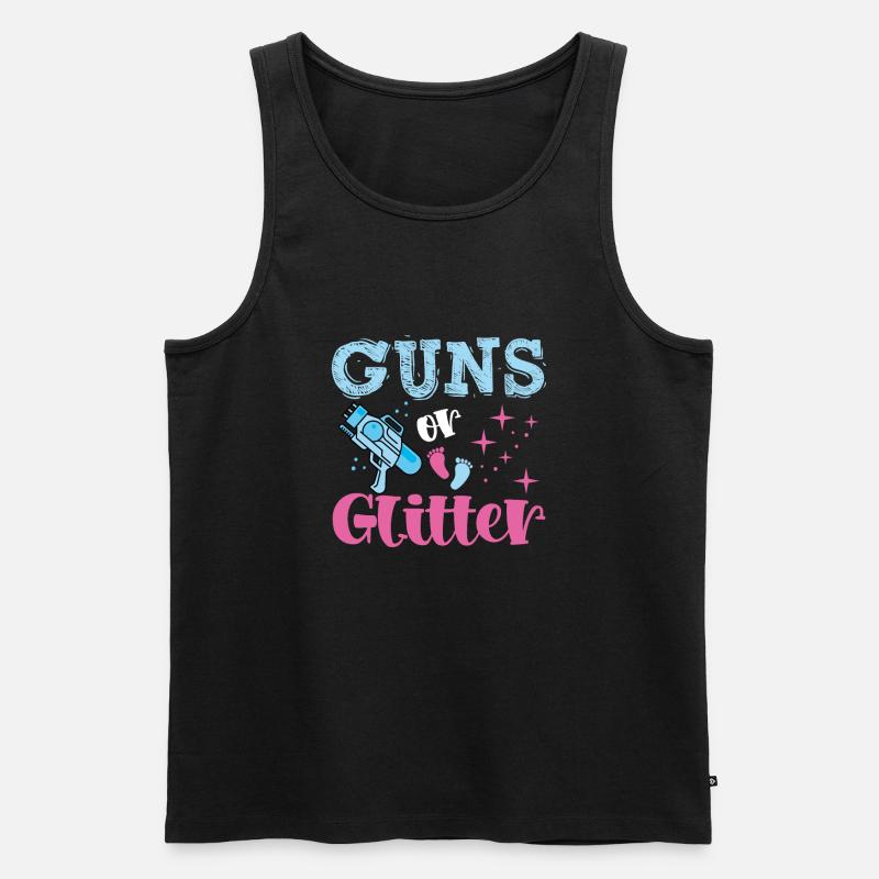 Waffen Oder Glitzer - Männer Premium Bio Tank Top - Schwarz