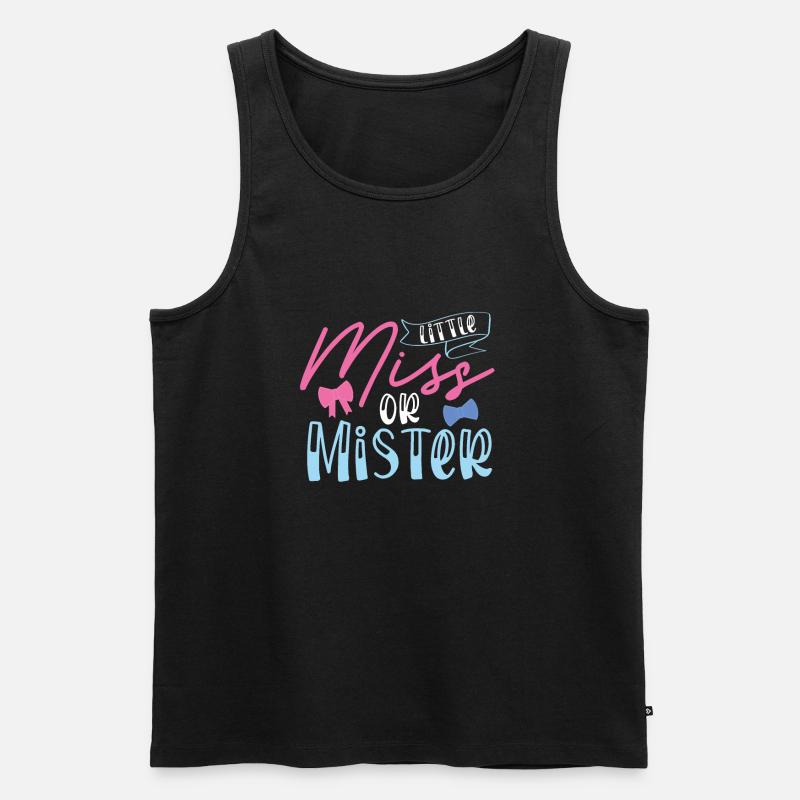 Kleines Fräulein Oder Mister - Männer Premium Bio Tank Top - Schwarz