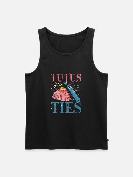 Tutus or ties - Men's Premium Organic Tank Top - black