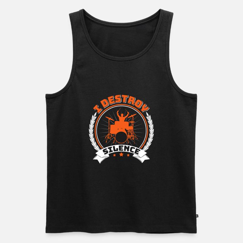 Drummers Drummers Drummers Drummers - Men's Premium Organic Tank Top - black