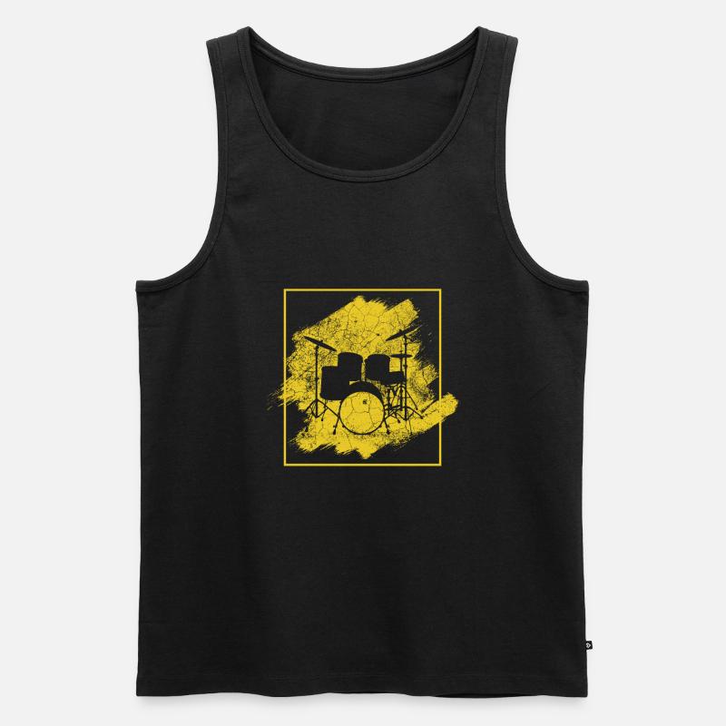 Drummers Drummers Drummers Drummers - Men's Premium Organic Tank Top - black