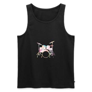 Drummers Drummers Drummers Drummers - Men's Premium Organic Tank Top - black - Front - AI Model Male 178 light (178cm)