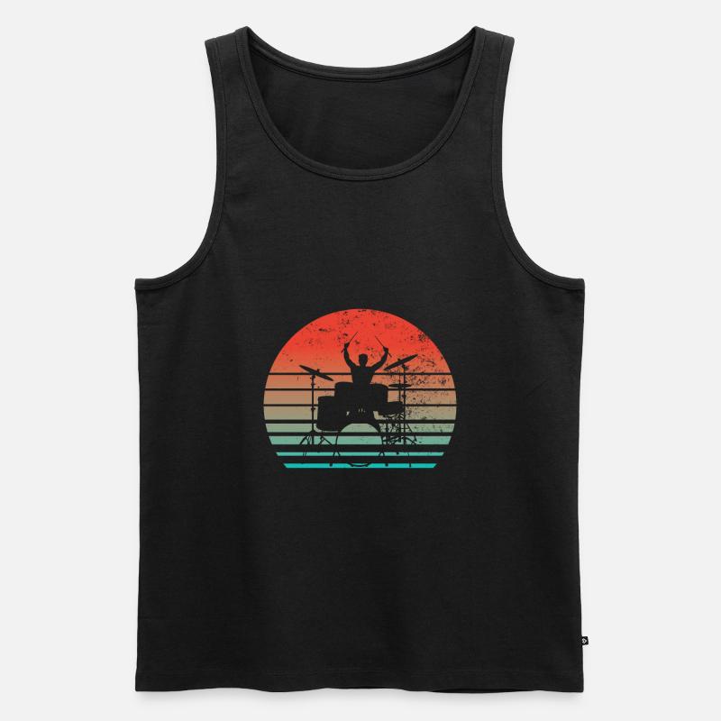 Drummers Drummers Drummers Drummers - Men's Premium Organic Tank Top - black