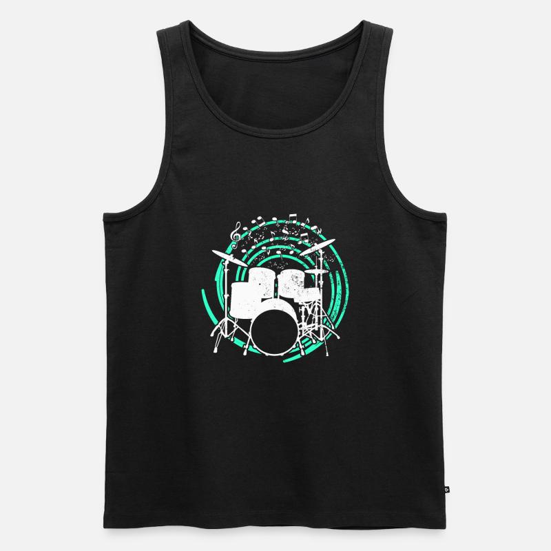 Drummers Drummers Drummers Drummers - Men's Premium Organic Tank Top - black