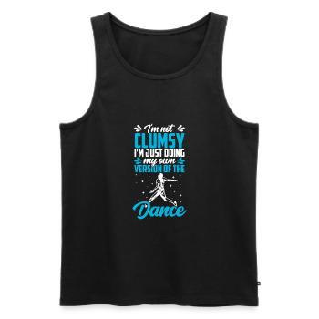 Ich Bin Nicht Tollpatschig, Ich Bin Ein - Männer Premium Bio Tank Top - Schwarz - Vorne - Michal (187cm)