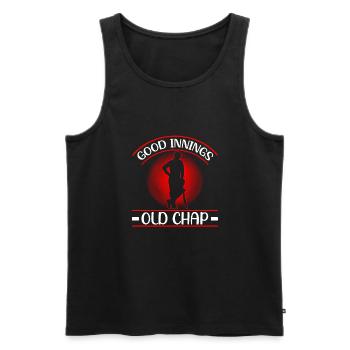 Good innings old guy - Men's Premium Organic Tank Top - black - Front - AI Model Male 178 light (178cm)