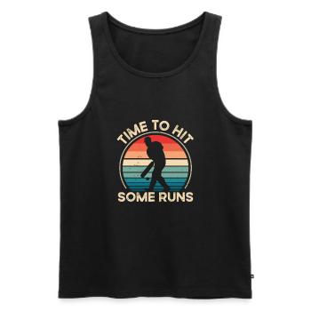 Zeit, Ein Paar Läufe Zu Machen - Männer Premium Bio Tank Top - Schwarz - Vorne - Michal (187cm)
