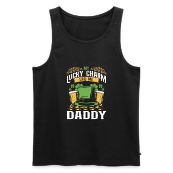 Good luck charms, call me daddy - Men's Premium Organic Tank Top - black - Front - AI Model Male 178 light (178cm)