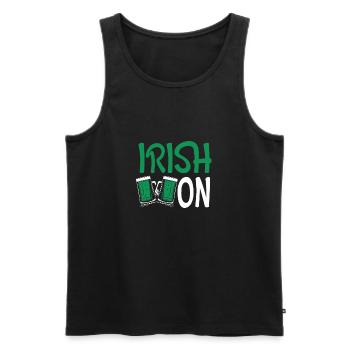 Irish Beer An - Men's Premium Organic Tank Top - black - Front - AI Model Male 178 light (178cm)