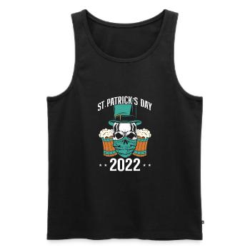 St. Patrick's Day 2022 - Men's Premium Organic Tank Top - black - Front - Michal (187cm)