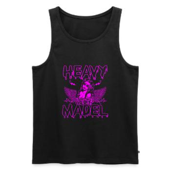 Biker Rocker, Heavy Rock, Punk, Hard Girl Metal - Männer Premium Bio Tank Top - Schwarz - Vorne - Michal (187cm)